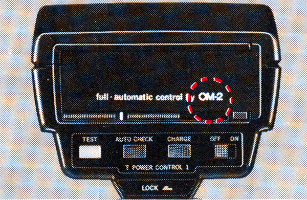 OLYMPUS OM T-28 135mm MACRO CALCULATOR PANEL WITH STICKER FOR T POWER CONTROL 