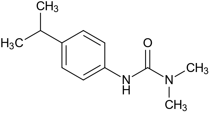 Structural formula of isoproturon