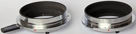 Side view of camera body mount for the Auto Bellows and Photomicro Adapter H2