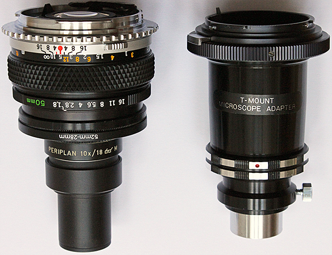 Afocal coupling and eyepiece projection adapters